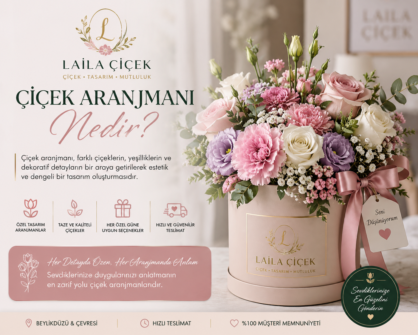 Çiçek Aranjmanı Nedir? | Laila Çiçek